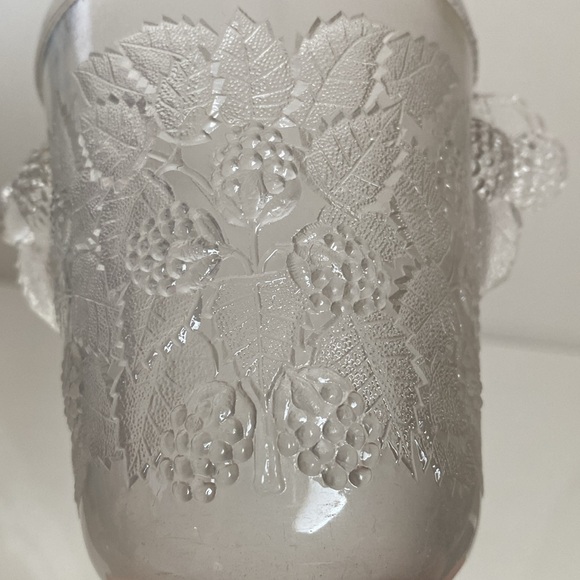 Antique EAPG Hobbs Brockunier Clear Glass Spooner ca 1870 blackberry pattern - Picture 9 of 16